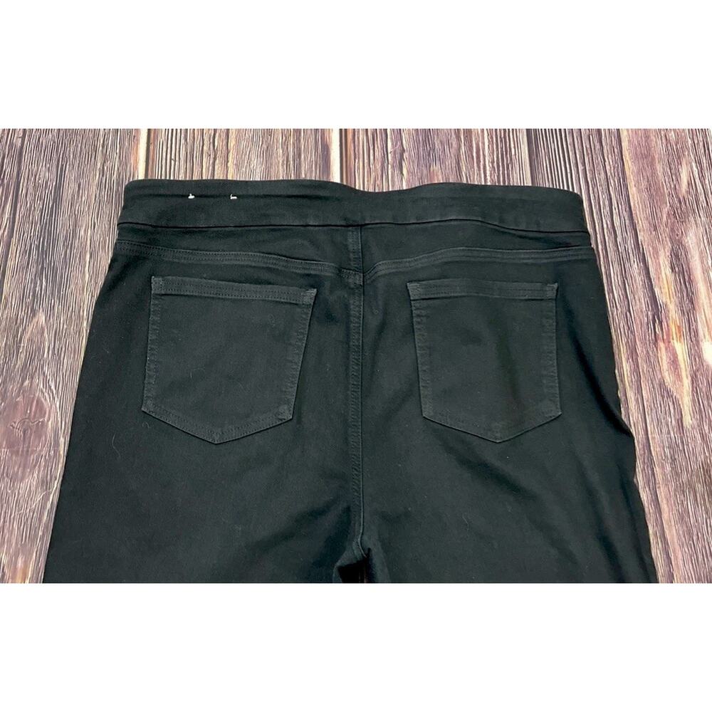 Chico's Pull On Denim Slim Boot Black Jeans Womens Size 3R (US Size 16R)